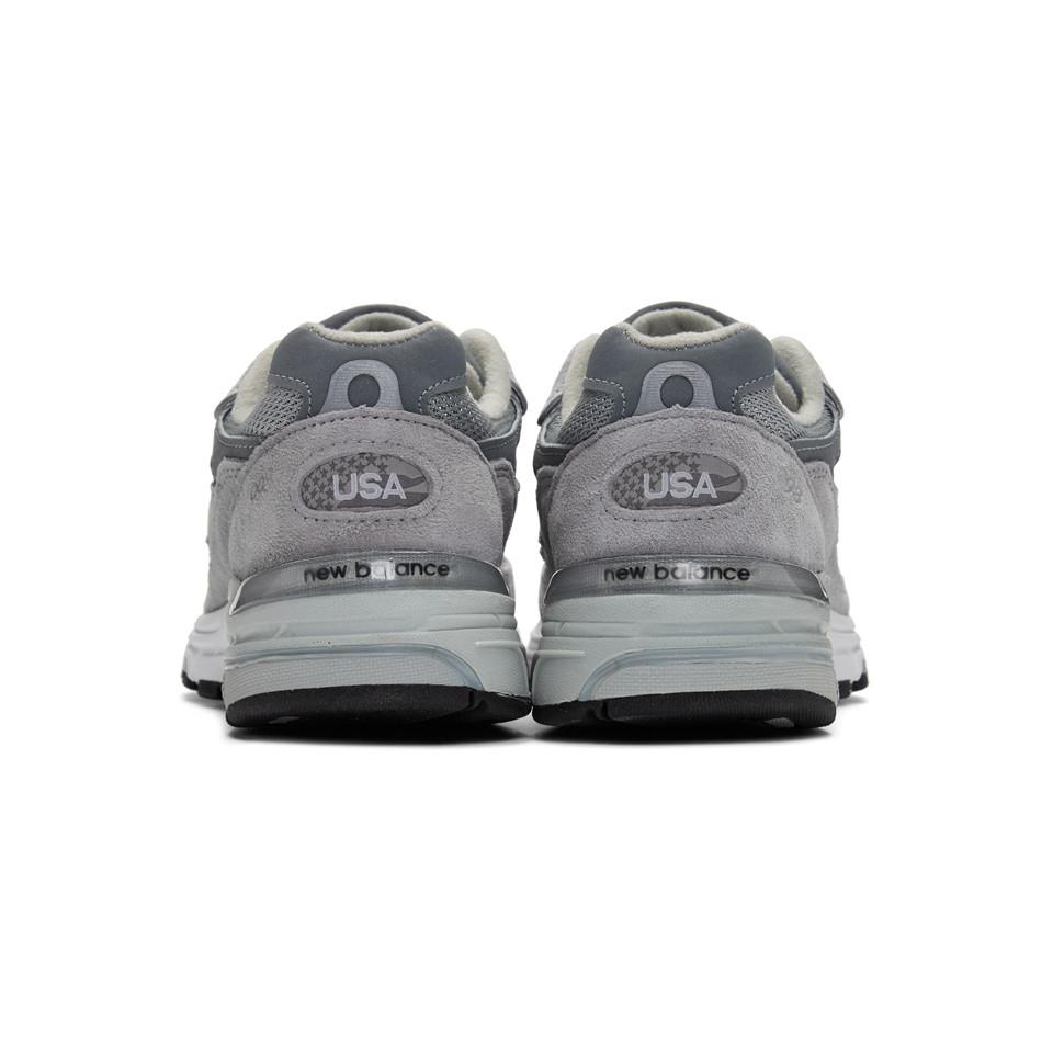New Balance Suede Grey 993 Sneakers in 
