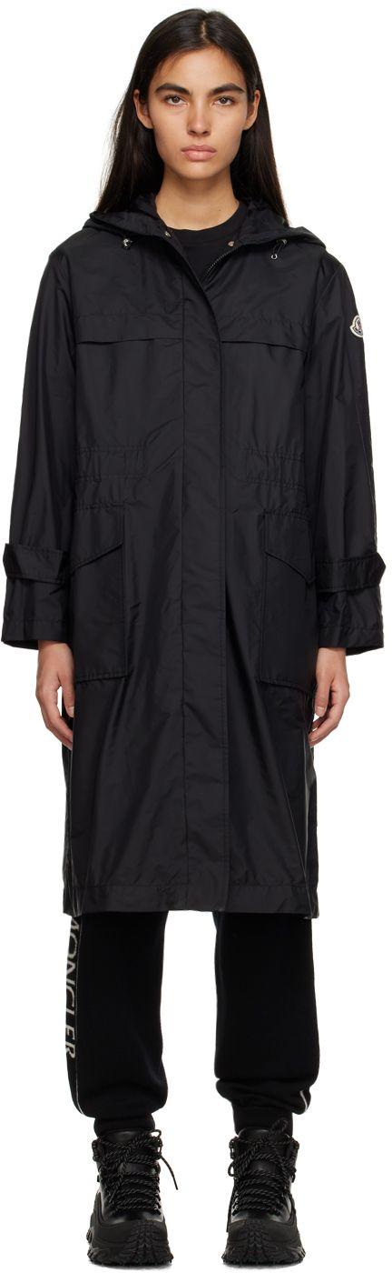 Moncler Black Hiengu Rain Coat | Lyst
