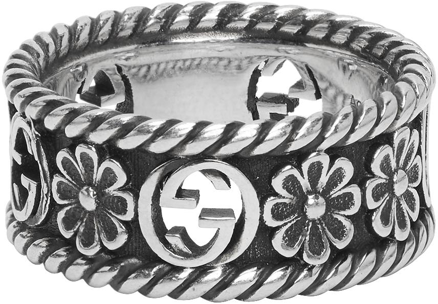Gucci Interlocking G Flower Ring in 