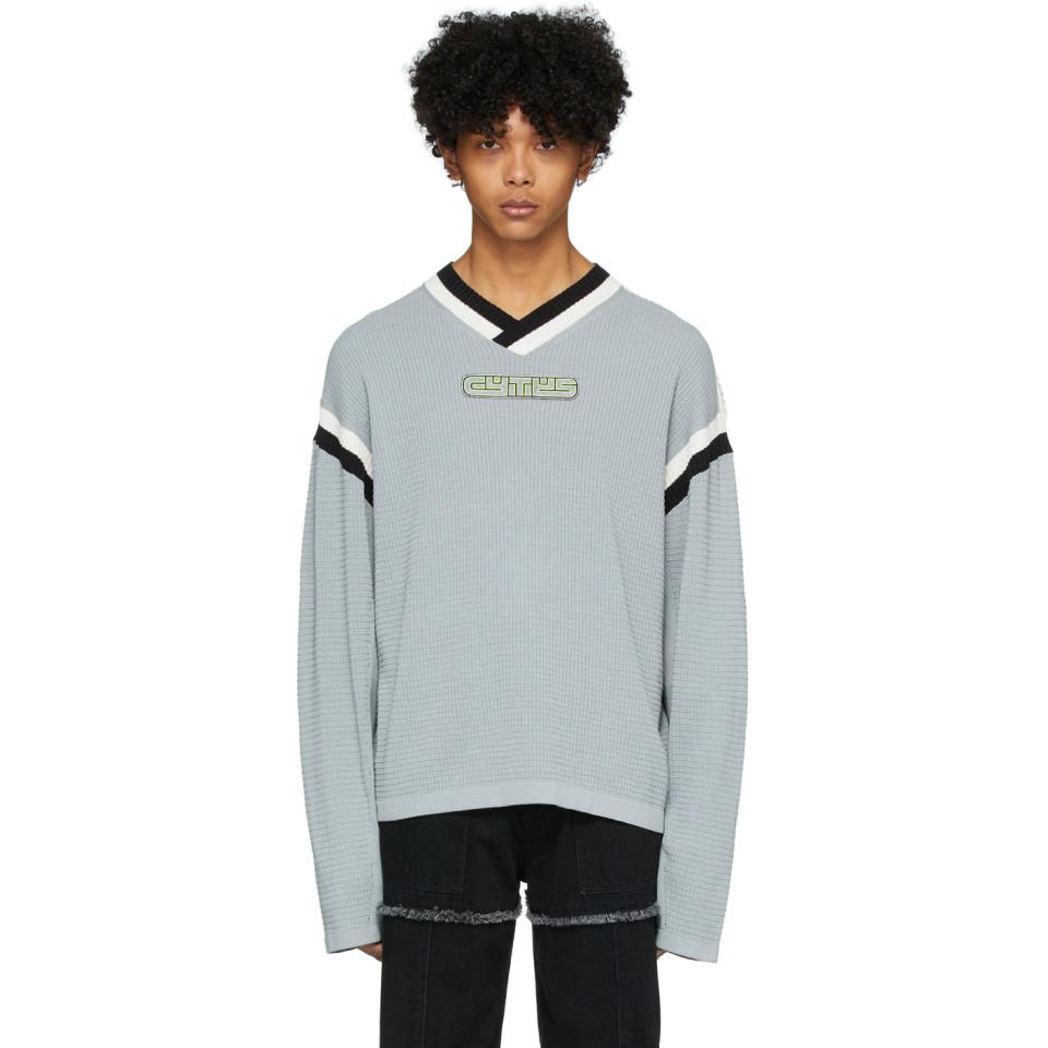 Eytys Cotton Grey Tucker Sweater in 