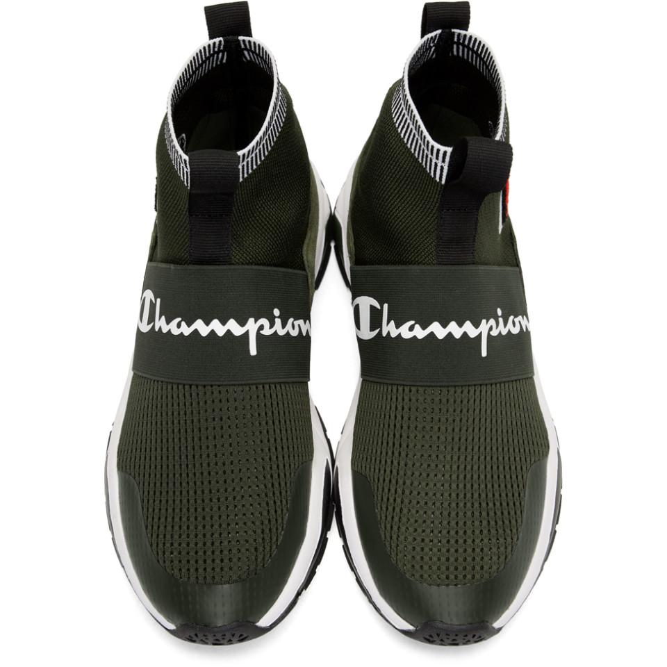 olive green champion shoes