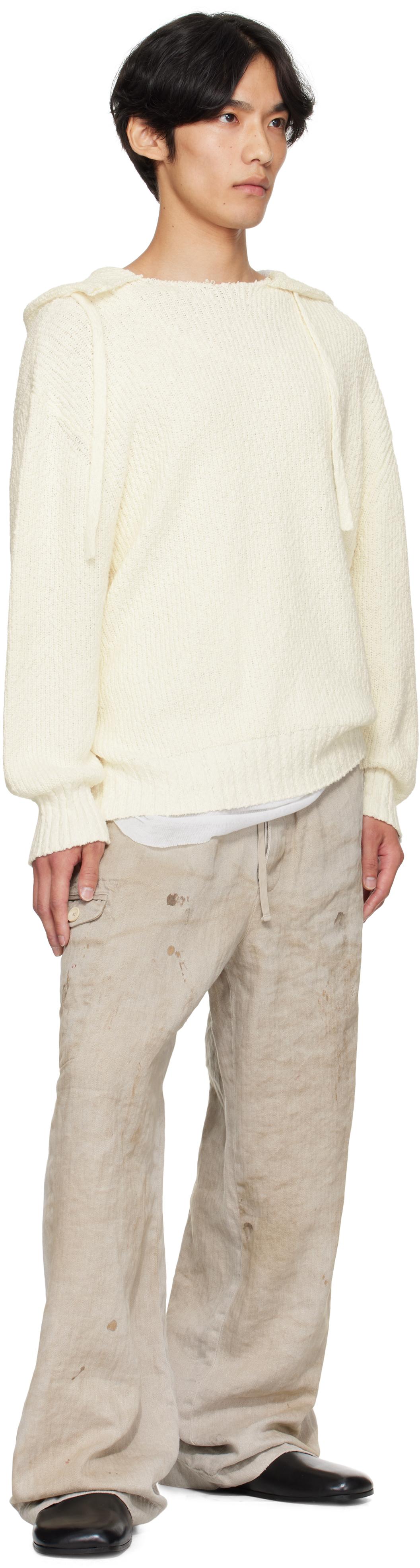 メンズ stein WIDE TAPERED TROUSERS Herringbone