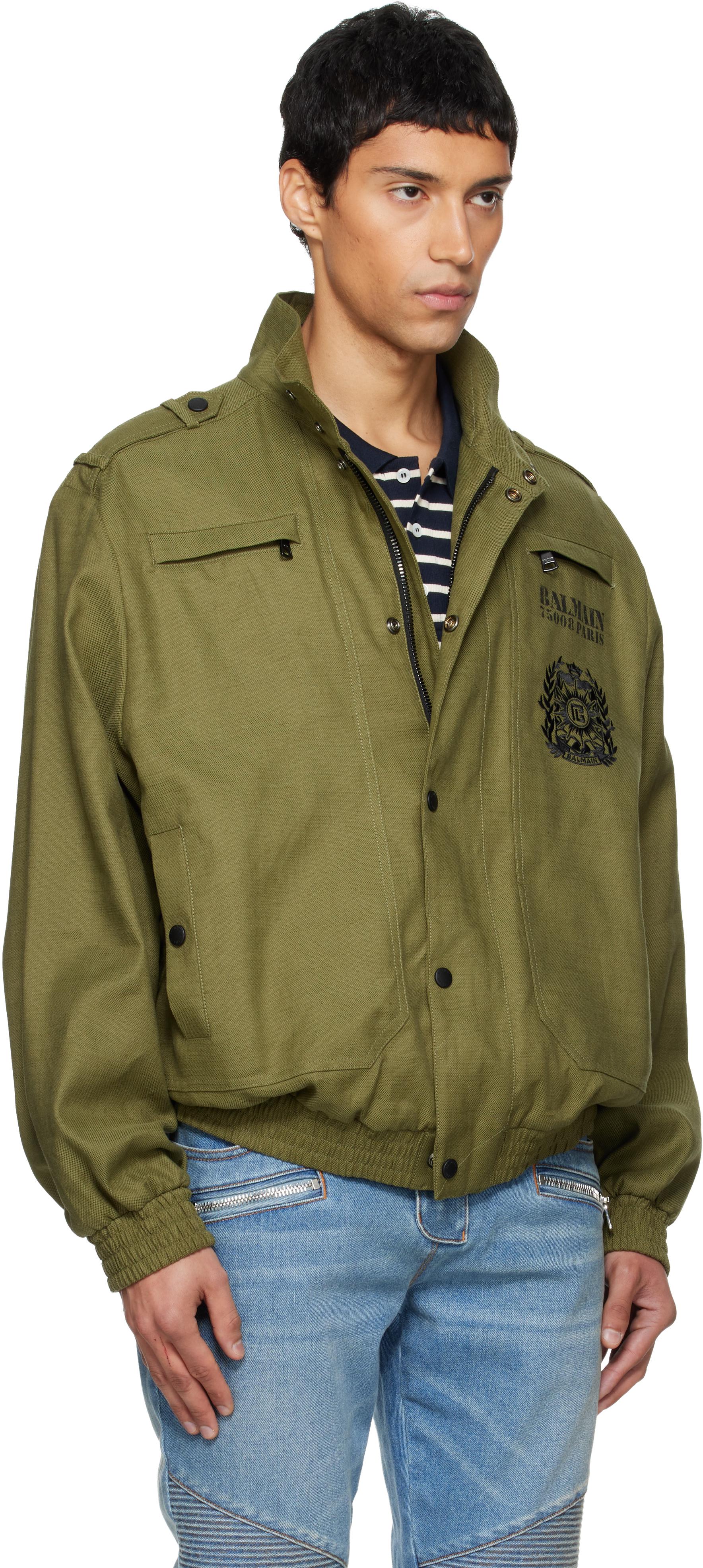 Green Balmain Jackets for Men Lyst Australia