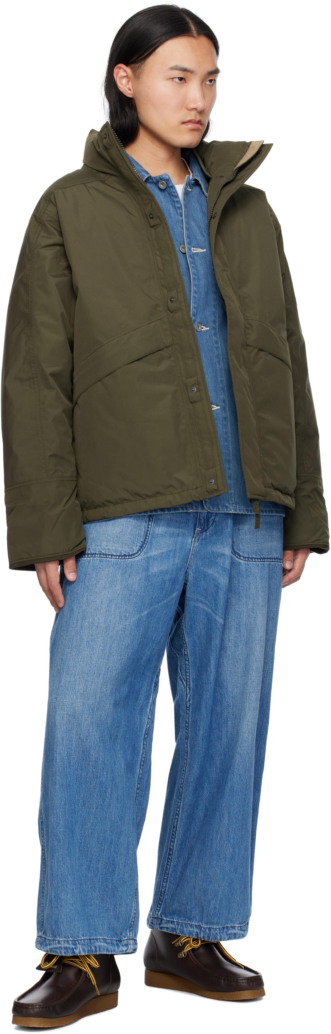 Nanamica Khaki Gore-Tex Short Down Jacket in Black for Men | Lyst UK