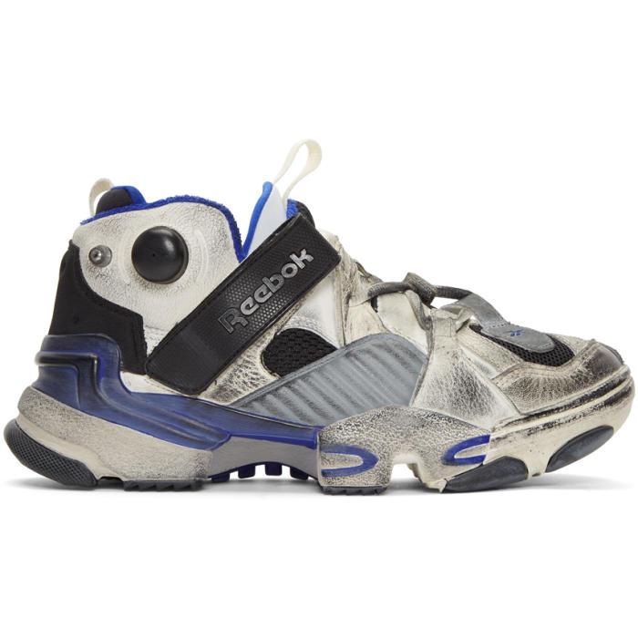 Vetements + Reebok Genetically Modified Pump Distressed Leather And Mesh  Sneakers in White for Men | Lyst Australia