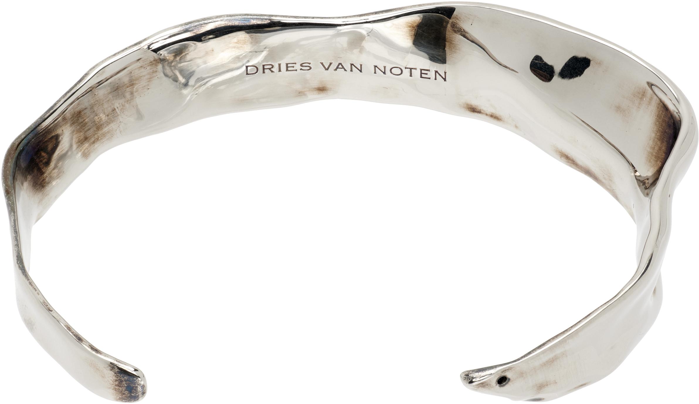 メンズ Dries Van Noten Anatomic バングルブレスレット ブラック | Lyst