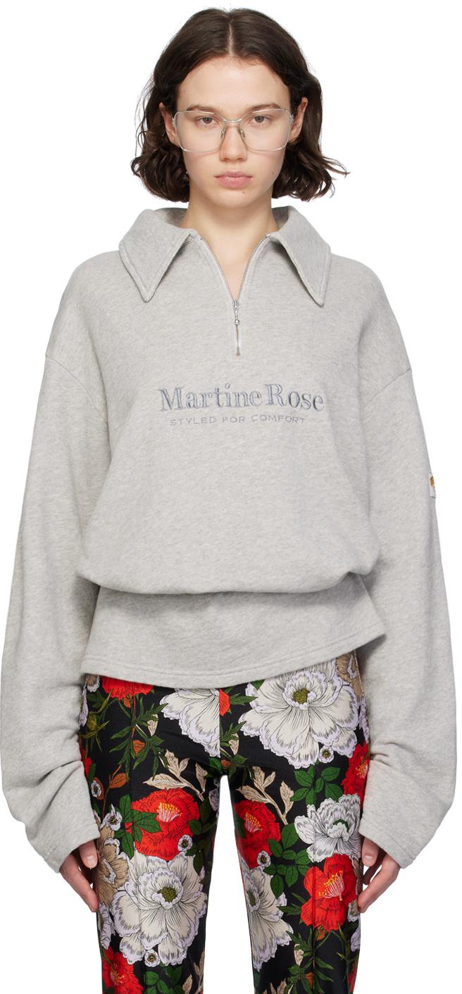 martine-rose-Grey-Marl-Zip- martine-rose-Grey-Marl-Zip-