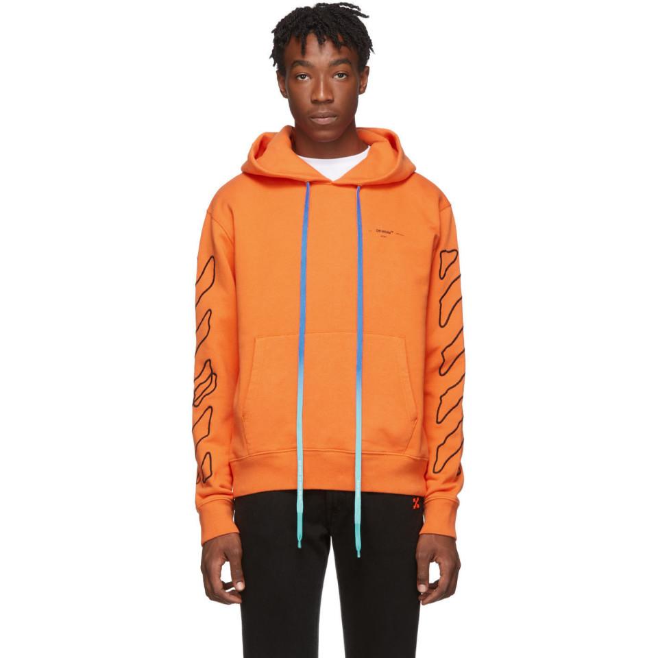 Off-White c/o Virgil Abloh Cotton Abstract Arrow Logo Hoodie in 