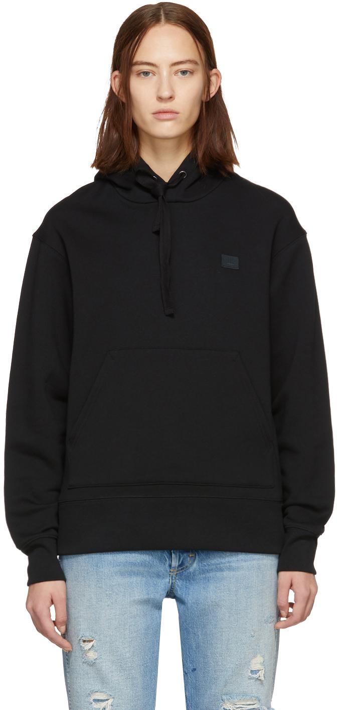 acne studios face patch hoodie