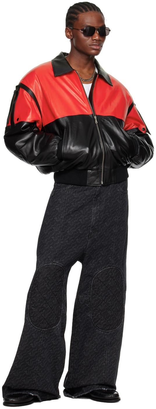 【関税込み】LU'U DAN ブラック Misfit レザージャケット LU'U DAN: ブラック Misfit レザージャケット | SSENSE 日本