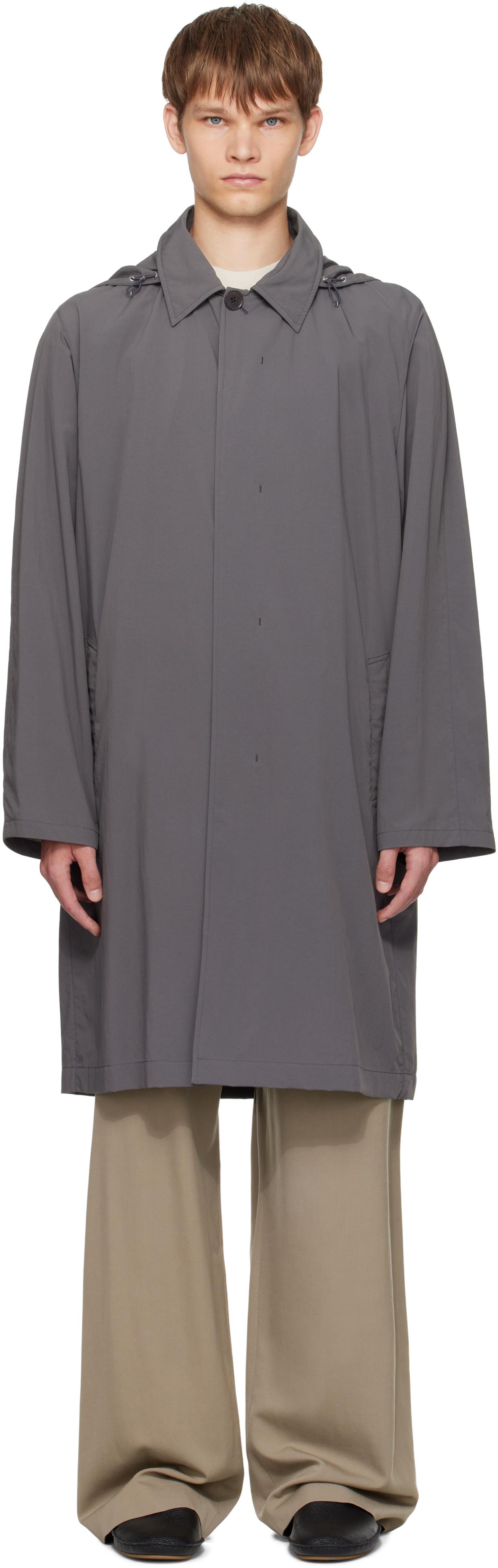 未使用に近い極美品　THEROW メンズ　エミリオコート　Mサイズ コート メンズ ロングコート V系 モード系 ミリタリーコート 切り替え