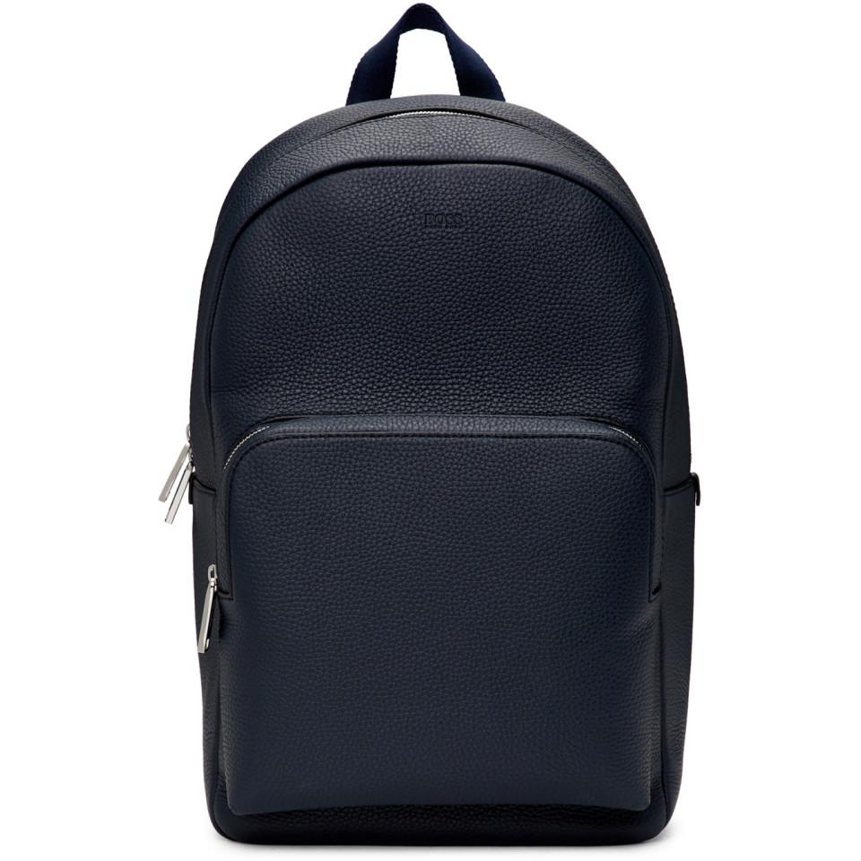 BOSS by HUGO BOSS Navy Crosstown Backpack in Blue for Men | Lyst