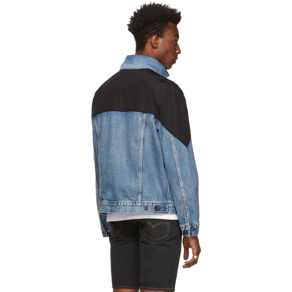unbasic mockneck trucker jacket