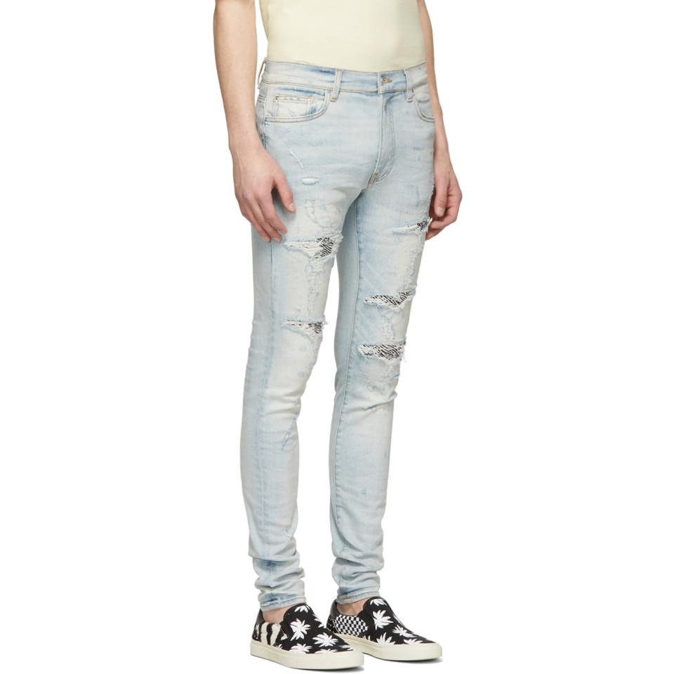 amiri zebra jeans