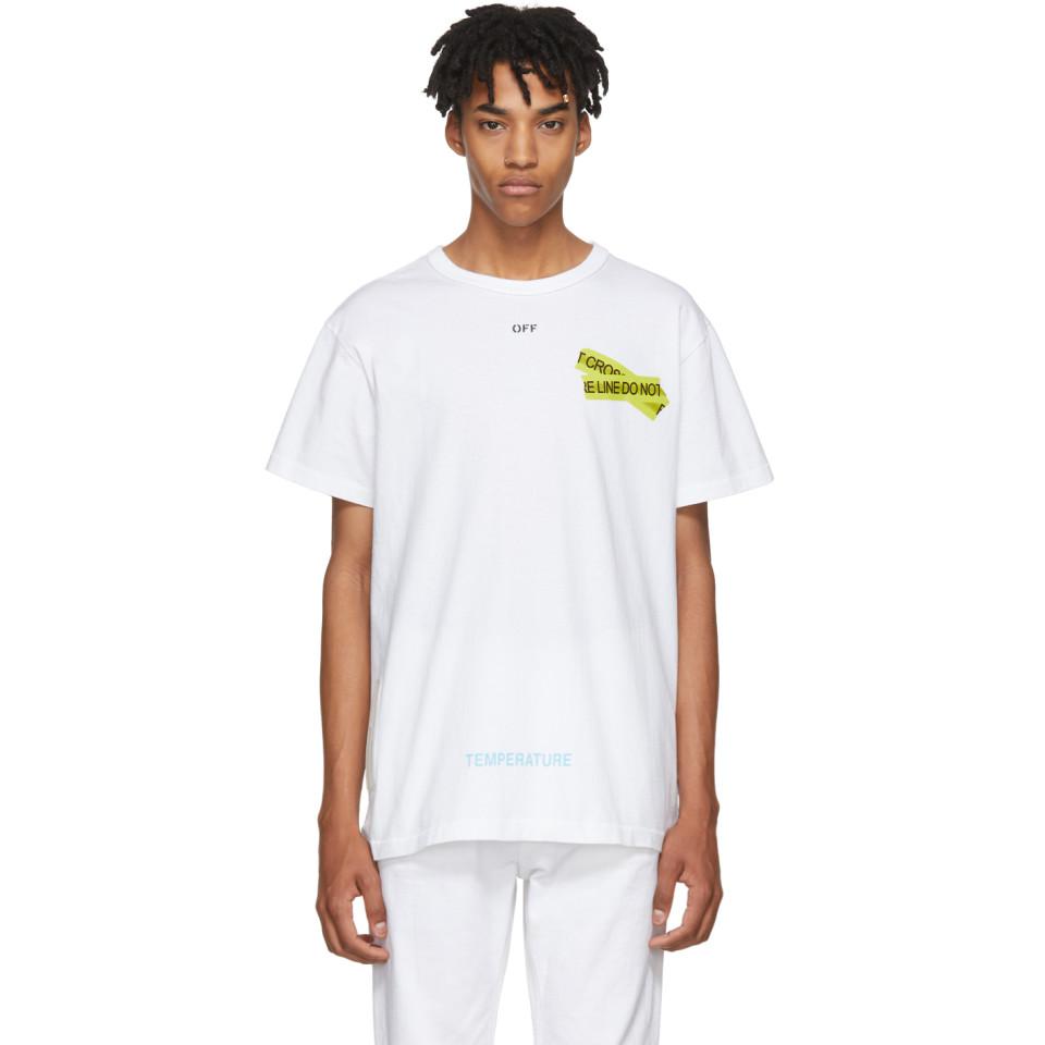 t shirt off white blanc