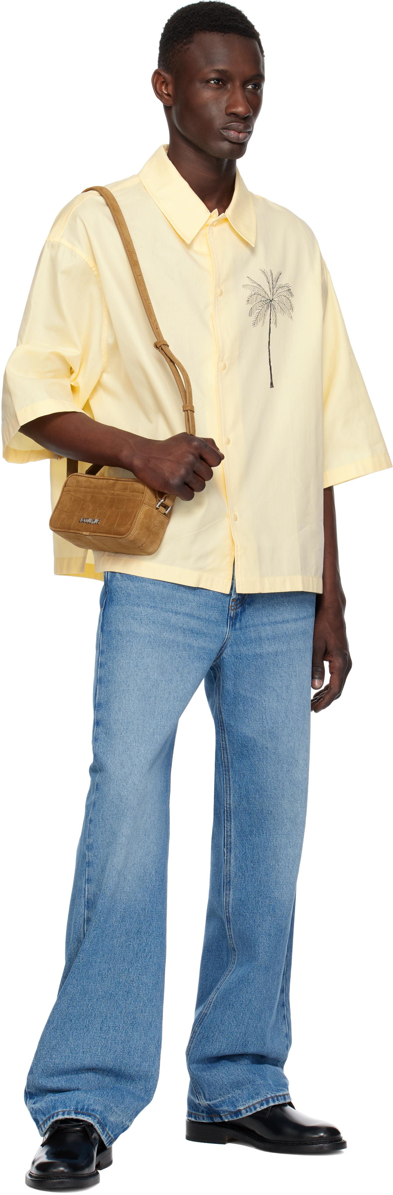 関税送料込【JACQUEMUS】タン La Croisiere 'The Baneto'バッグ Jacquemus Tan La Croisière 'The Baneto' Bag in Black for Men