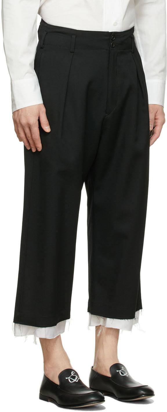 Sulvam Classic Trousers in Black for Men | Lyst
