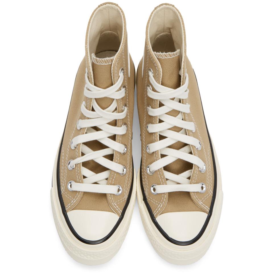 Converse Canvas Tan Chuck 70 High 