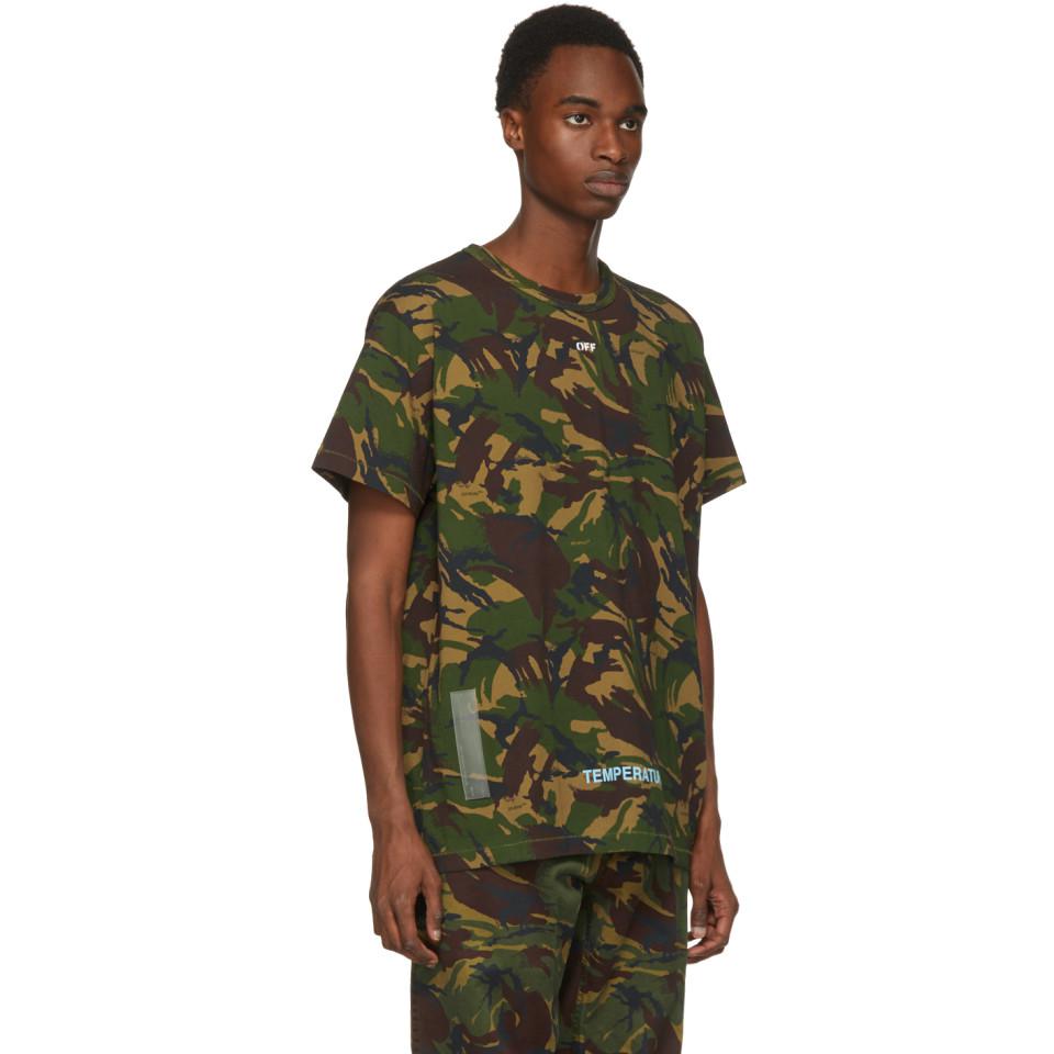 off white camouflage t shirt