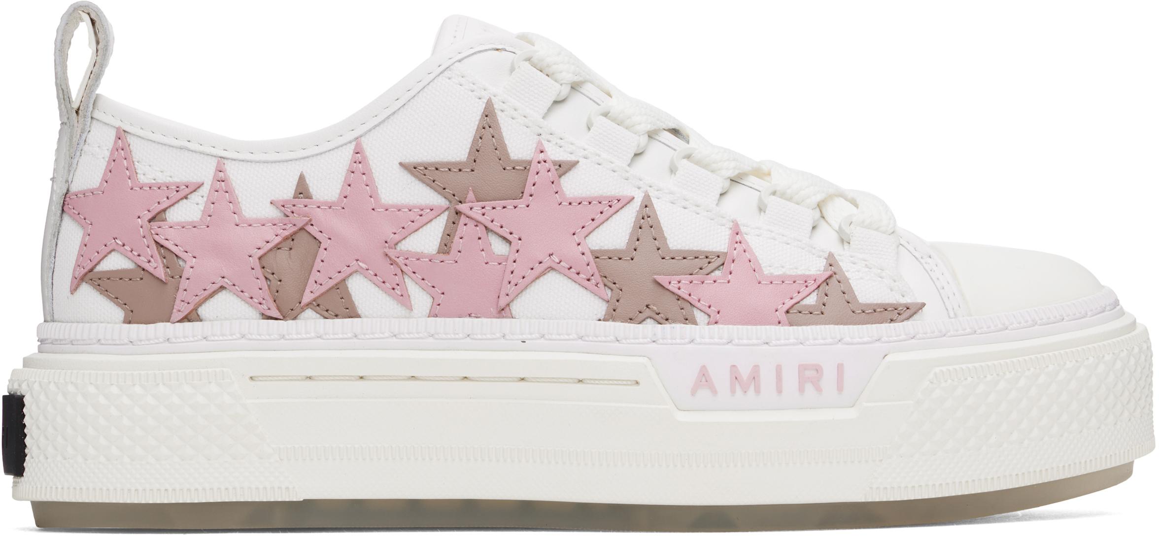 Amiri レディース ブラック ホワイト& Stars Court ローカット 