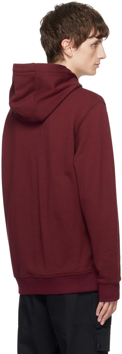 Burberry hoodie burgundy hot sale