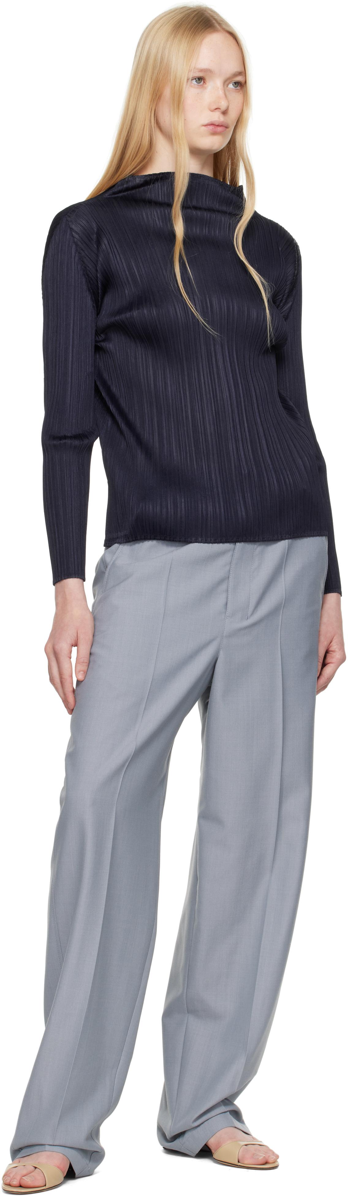 Pleats Please Issey Miyake New Colorful Basics 4 Top in Blue | Lyst UK