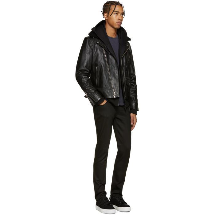 rag and bone black leather jacket