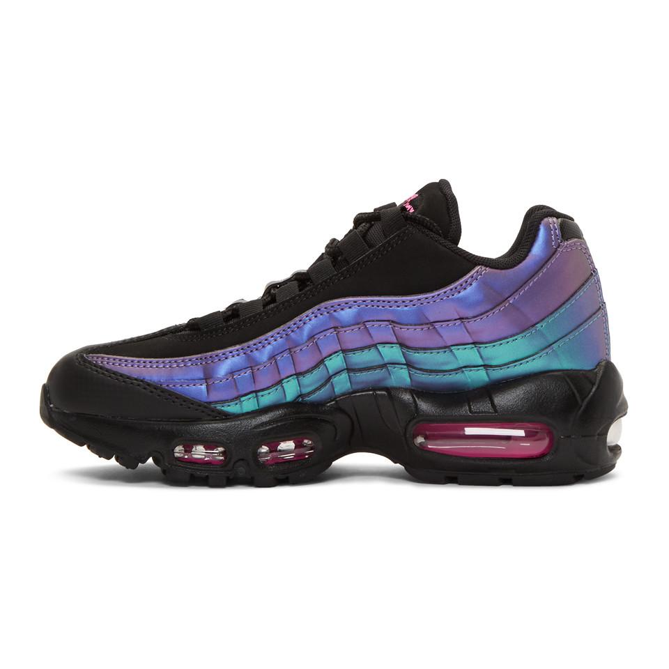 Nike Black And Purple Air Max 95 Prm Sneakers - Lyst