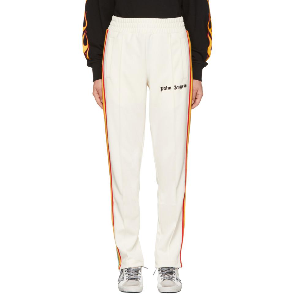 Palm Angels White Rainbow Track Pants | Lyst