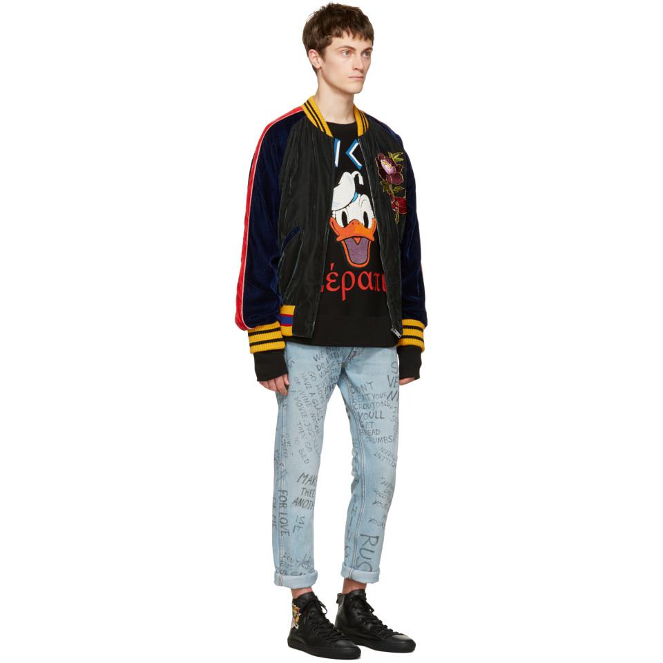 gucci scribble jeans