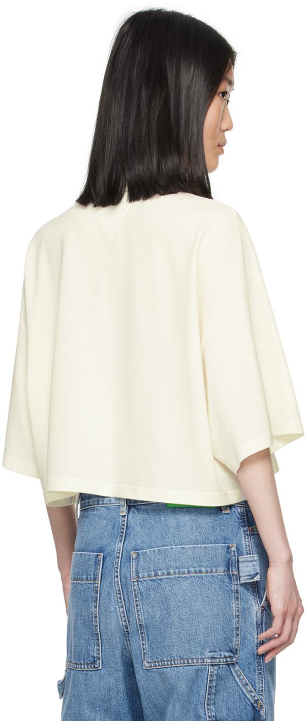 Bottega Veneta レディース ブルー オフホワイト クロップド  