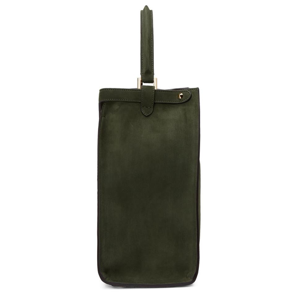 fendi peekaboo green suede