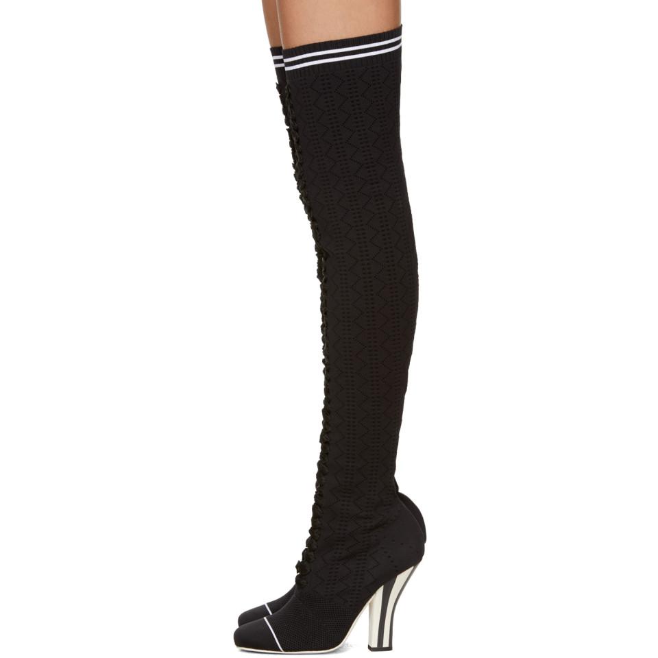 fendi over the knee sock boots