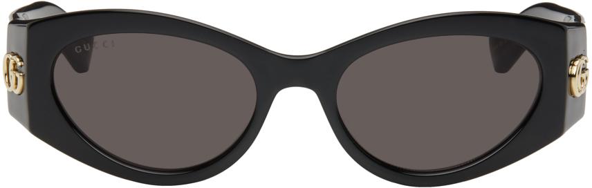 Gucci レディース ブラック キャットアイサングラス サングラス