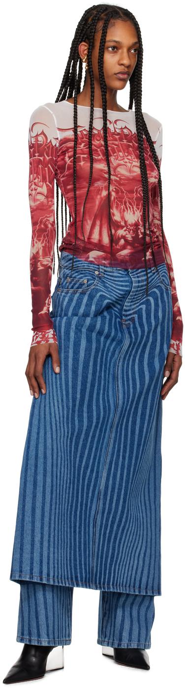 Jean Paul Gaultier レディース レッド&ホワイト The Diablo Jean Paul Gaultier レディース レッド&ホワイト The Diablo