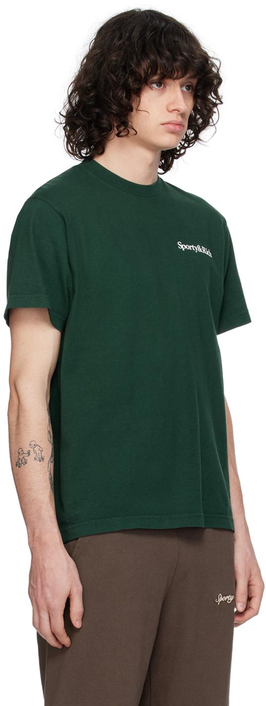 スウェット・トレーナー Sporty & Rich New Health Slogan Print Sweatshirt Forest Gree Sporty & Rich Green New Health Sweatshirt Sporty & Rich
