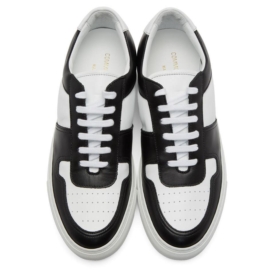 Common Projects Bball Leather Sneakers in Black for Men | Lyst