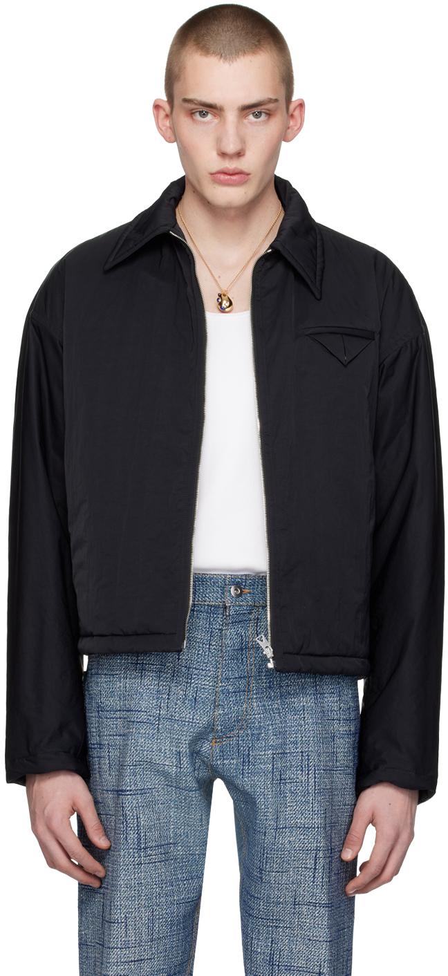 Bottega Veneta メンズ ブラック パデッド ジャケット ジャケット