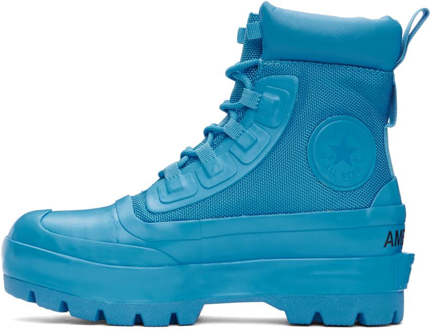 blue converse boots