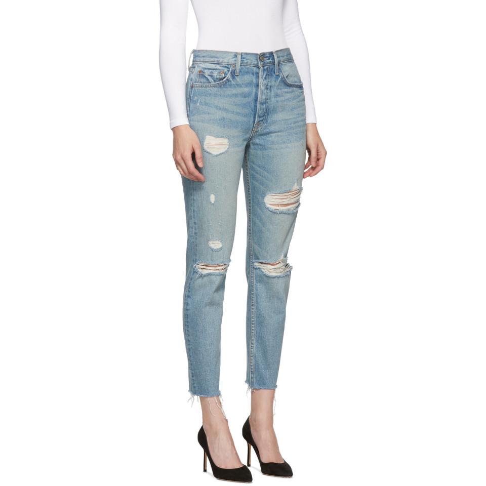 jeans with butt slit