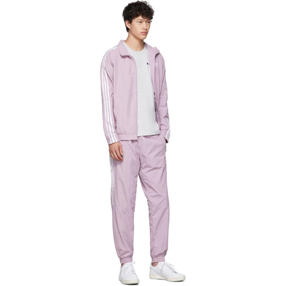 adidas Originals Synthetic Purple Lock Up Track Jacket for Men | Lyst