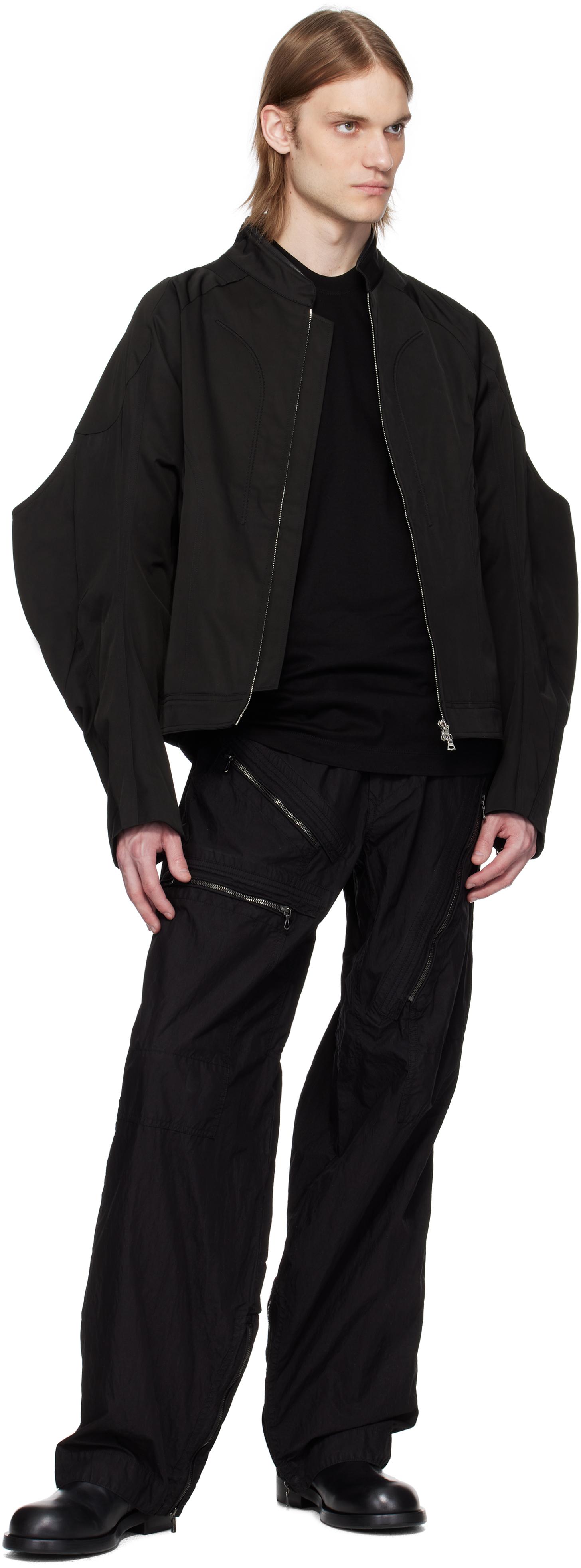 CMMAWEAR Thorn Moto Bomber Jacket in Black for Men | Lyst