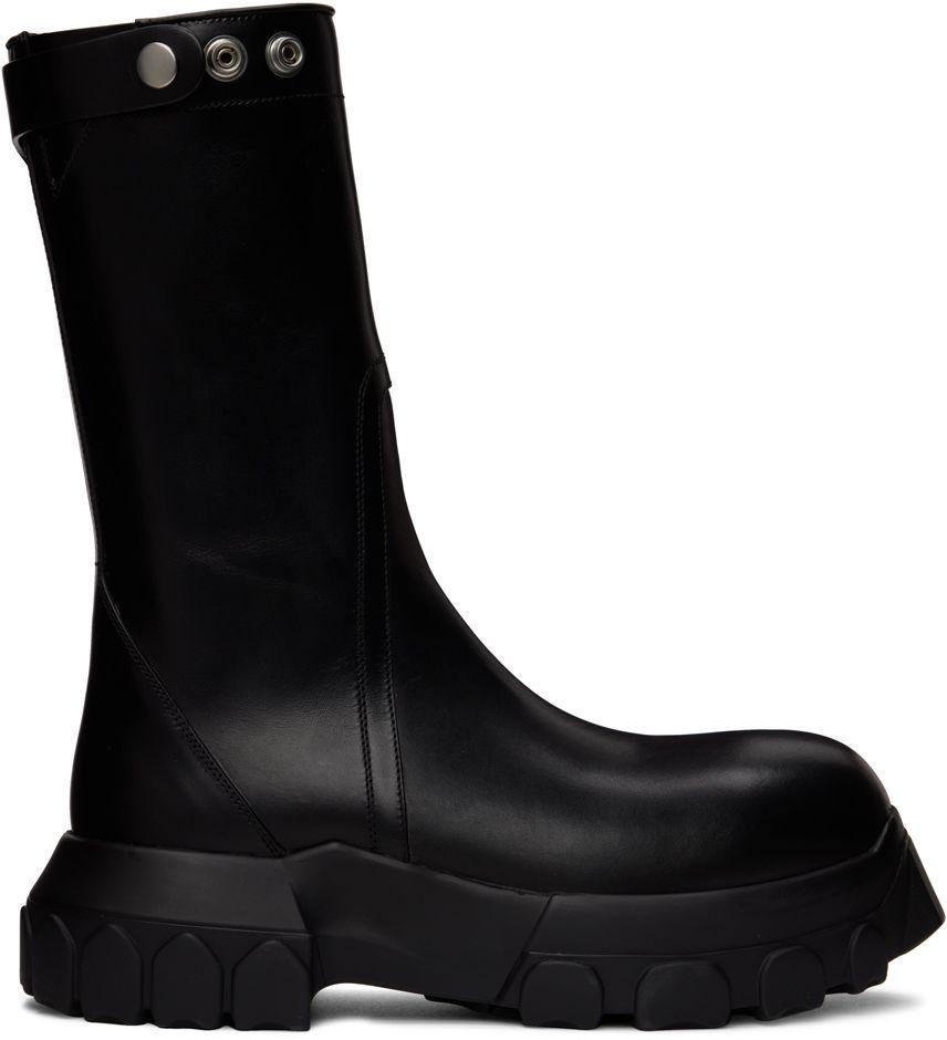 Rick Owens Black Platform Creeper Boots for Men | Lyst