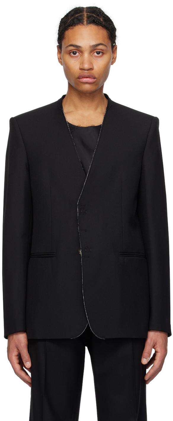 MM6 by Maison Martin Margiela メンズ ブラック カットオフ 