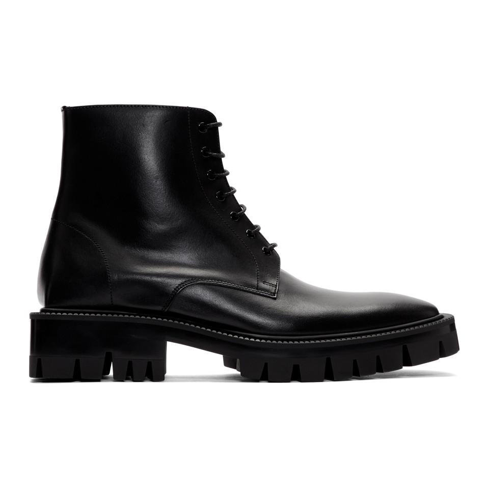 Balenciaga Black Outdoor Rim Boots for Men | Lyst