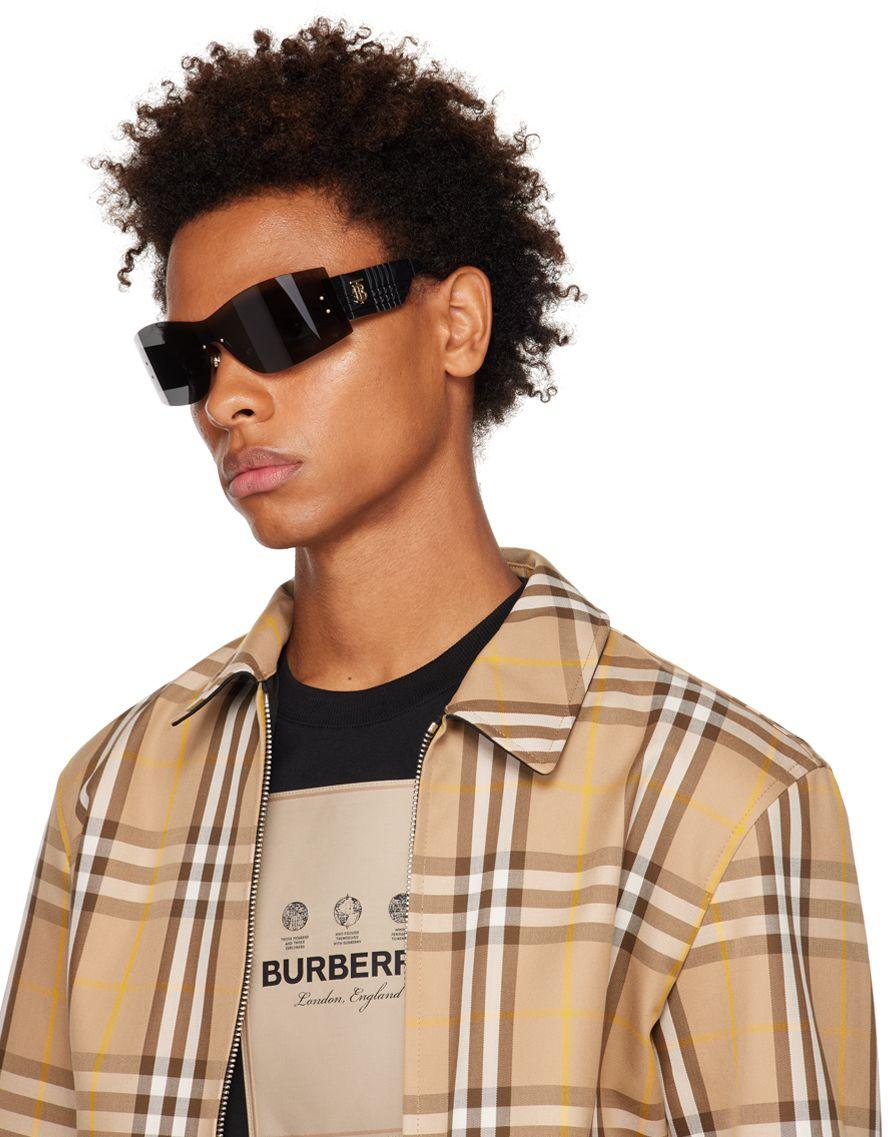 Burberry Bella Shield Sunglasses in Black for Men | Lyst