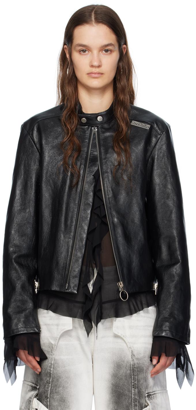 Acne Studios Hardware Leather Jacket in Black Lyst UK