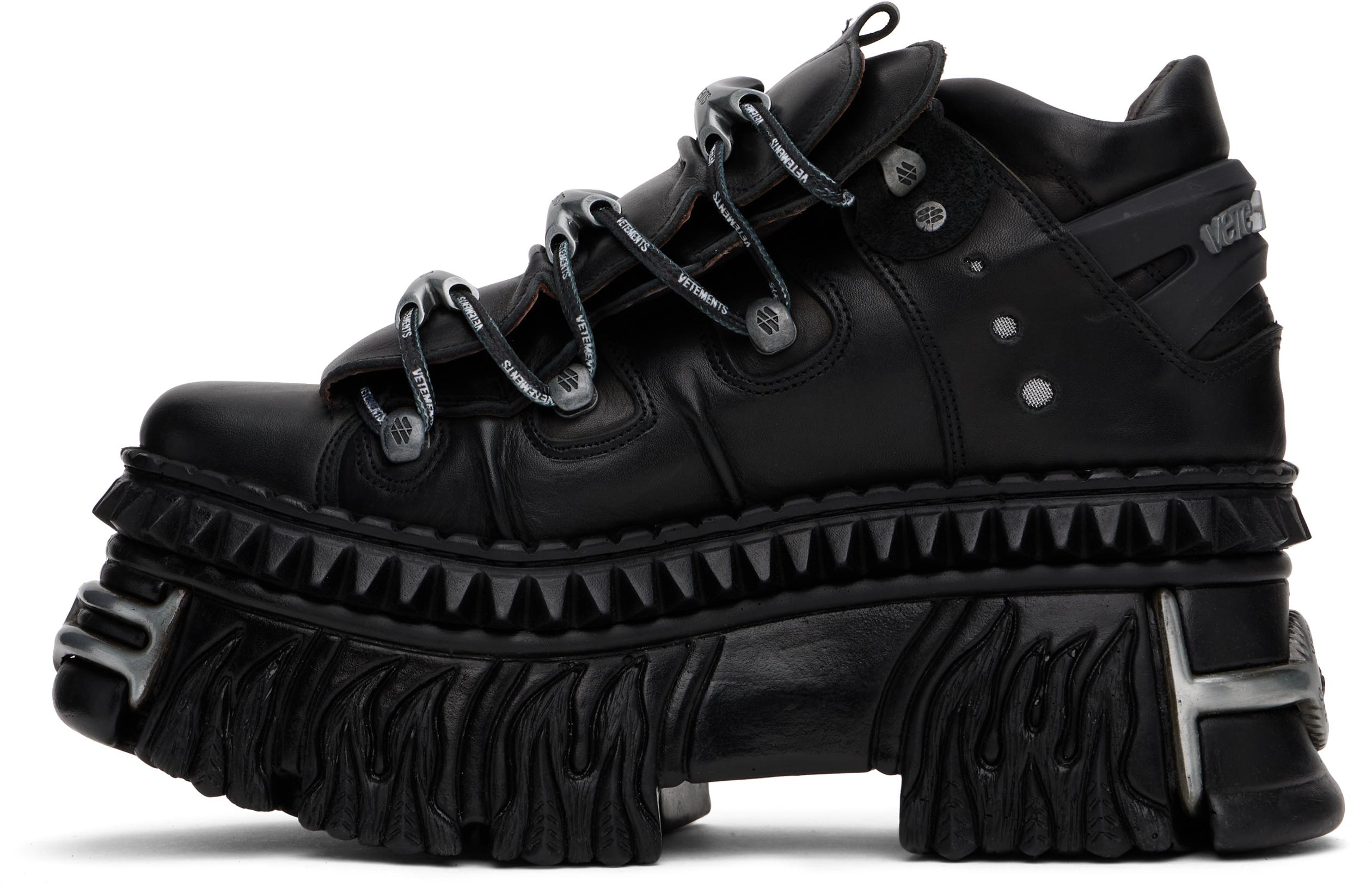 VETEMENTS x New Rock レザー プラットフォーム スニーカー Vetements X New Rock 'platform' Sneakers | italist