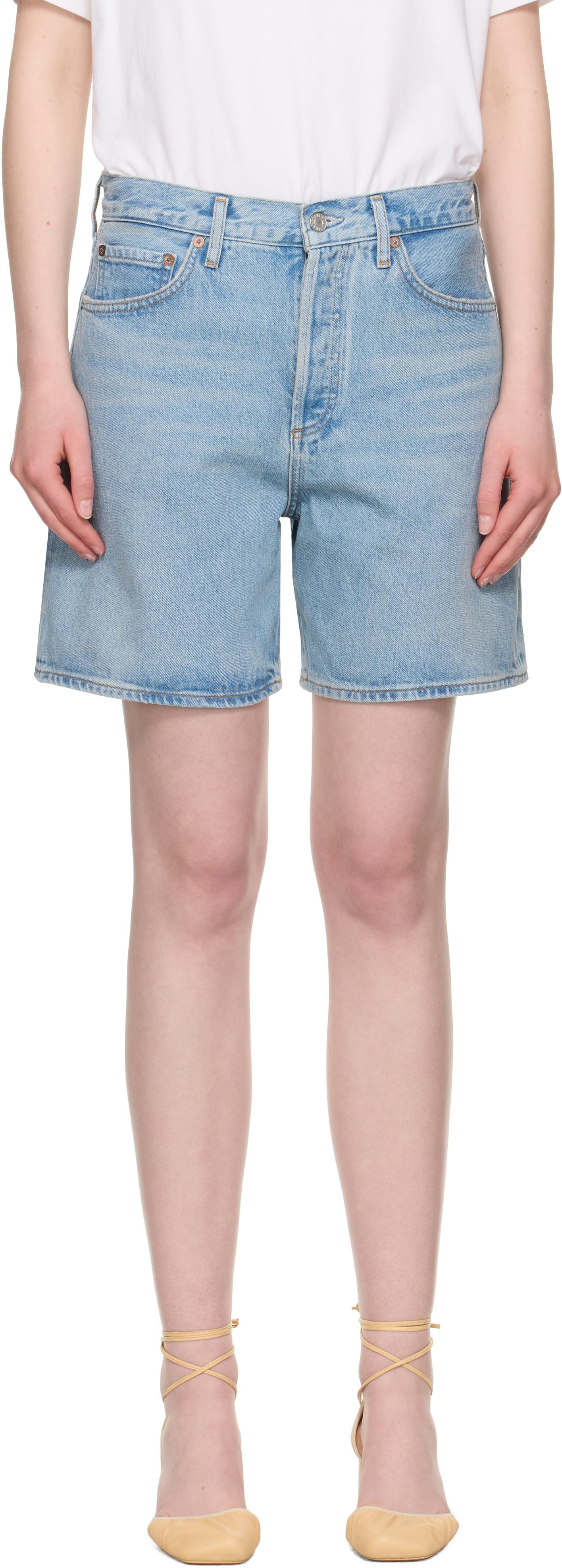 【関税込み】AGOLDE ブルー 90's デニムショートパンツ レディース Agolde ジーン布 & デニムショートパンツ