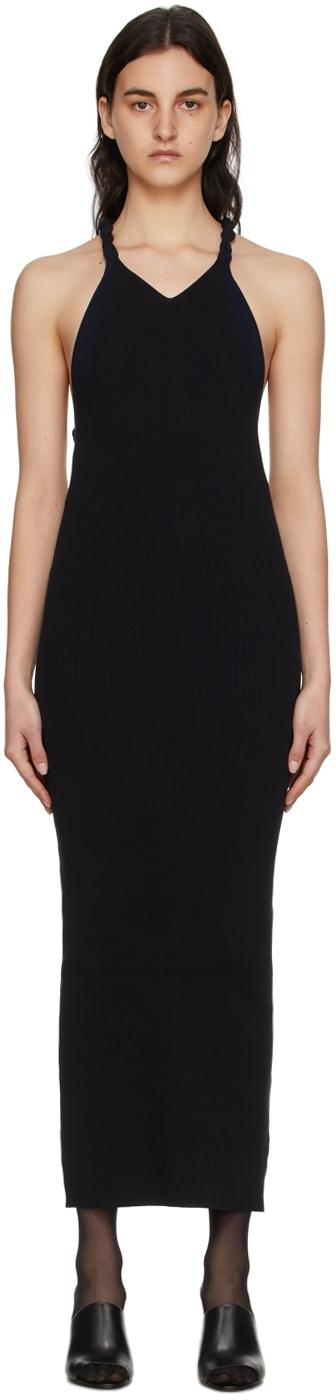 レビュー特典あり Dion Leeレディース ブラック コットン ミディアムドレス 防音耐震対策 ウェア Eservices